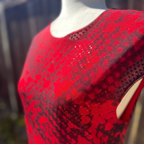 1998 VIVIENNE TAM SNAKESKIN PRINT DRESS L - Picture 3 of 6